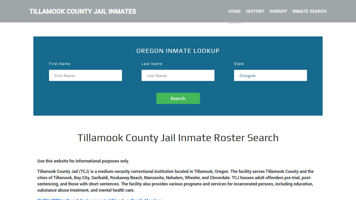 Tillamook County Jail Inmate Roster Lookup, Tillamook, OR