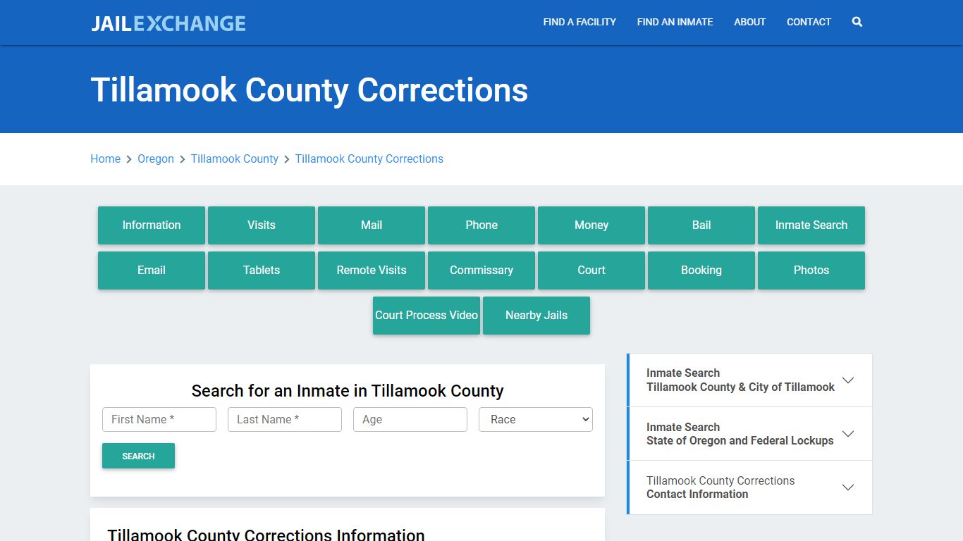 Tillamook County Corrections - Jail Exchange